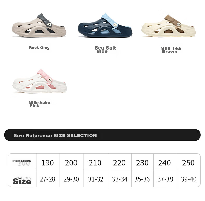 Semir Kids Summer Slippers Children's Hole Shoes Sports Outdoor Boys Beach Sandals Gray Size 35-36 5