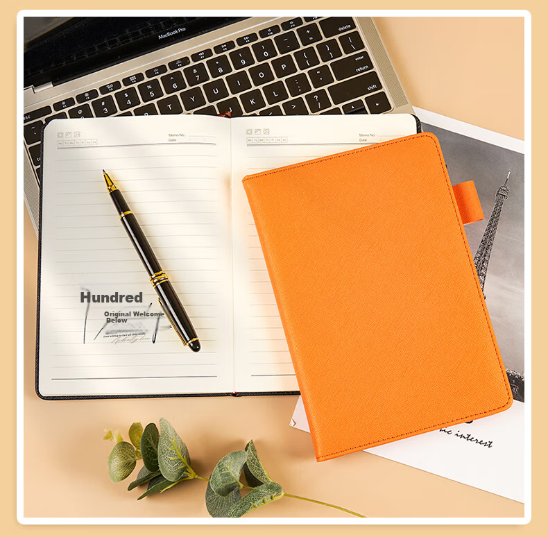 Weimei New Magnetic Buckle Leather Notebook Gift Box Set Practical Teacher's Day Souvenir Full Custom Inner Pages Business Office Memo Book Corporate Custom Notebook LOGO 12