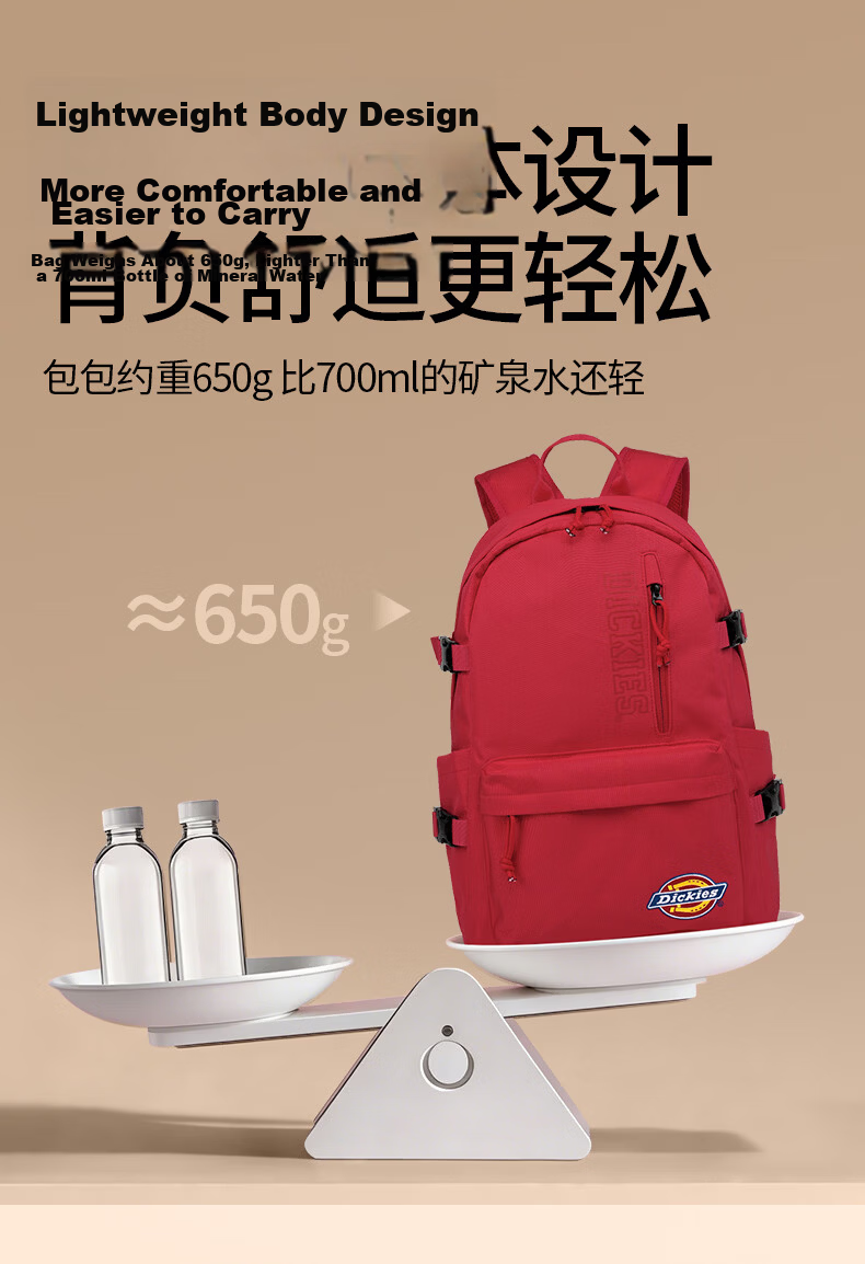 Dickies Men's Outdoor Sports Backpack Large Capacity Travel Laptop Bag School Backpack for High School and College Students Unisex 7