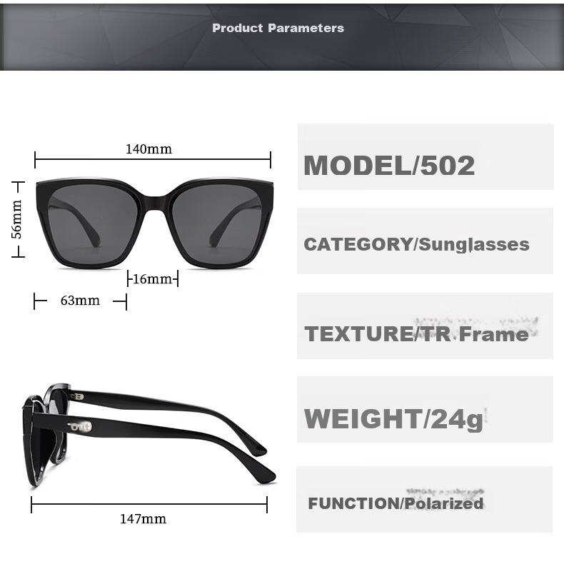 Angelamiao Unisex Square Large Frame Fashionable Classic Sunglasses for Driving, Sun Protection And UV Protection Glasses 9