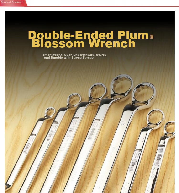 Deli Tool Mirror Polished Double Open-End Wrench 17x19mm DL151719 2