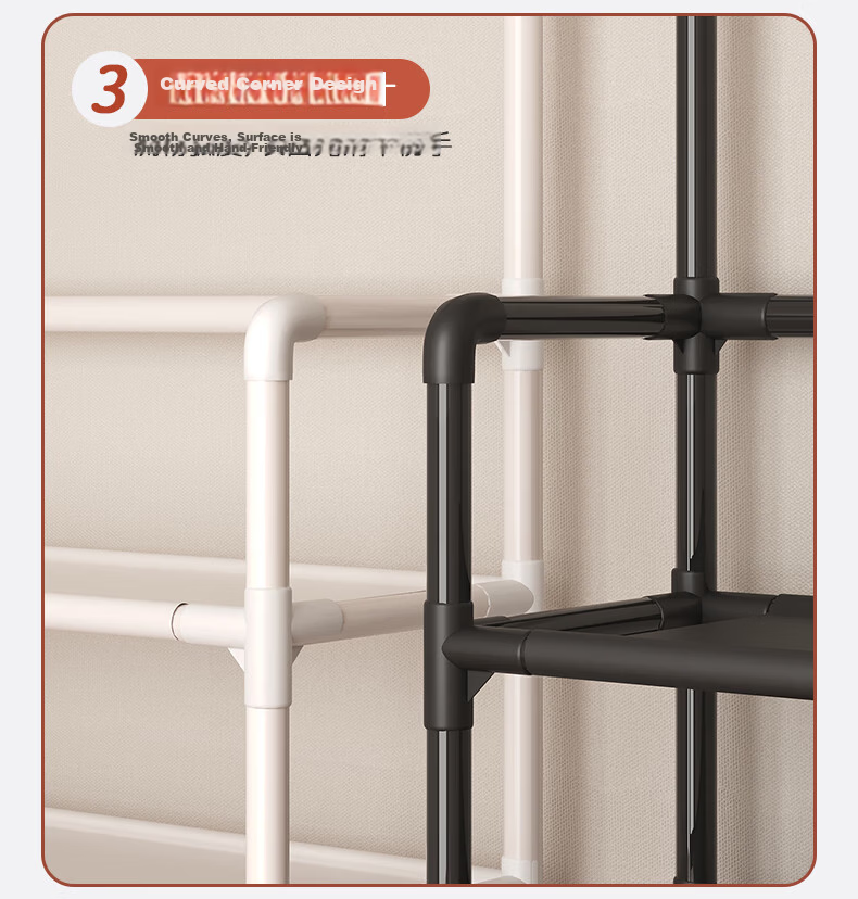 Xiangzhubian 5-Tier Small Multi-Layer Shoe Rack Entryway Shoe Cabinet Dormitory Simple Storage Shoe and Hat Organizer 80cm 8