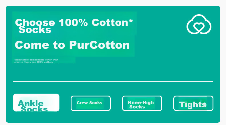 PurCotton Children's Antibacterial Mid-Calf Socks, 3 Pairs, for Boys And Girls, Baby Socks, All-Season Mesh Floor Socks 1