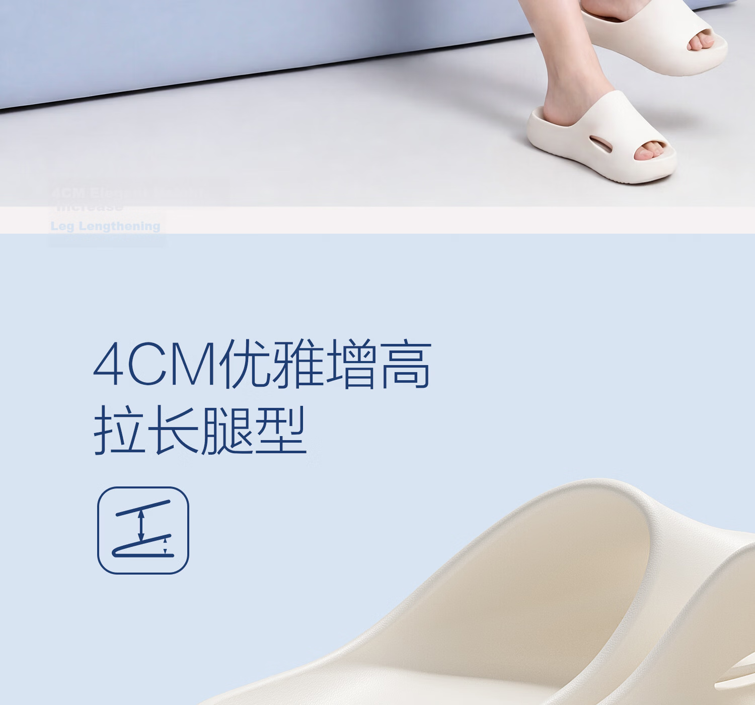 Mercury Home Textile Women's Platform Thick-Soled Slippers Summer New Indoor Bathroom Non-Slip EVA Beach Soft Feeling Cool Slippers 3