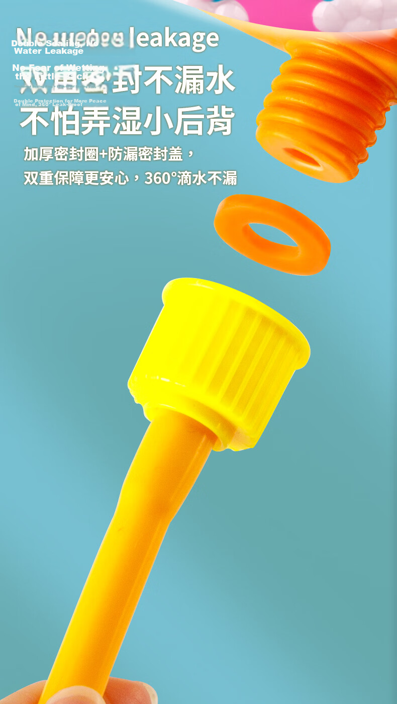 Aichiyu Kids and Adults Backpack Pull-Out Air Pump Water Gun Unicorn Spray Floating Water Toy for Boys and Girls 7