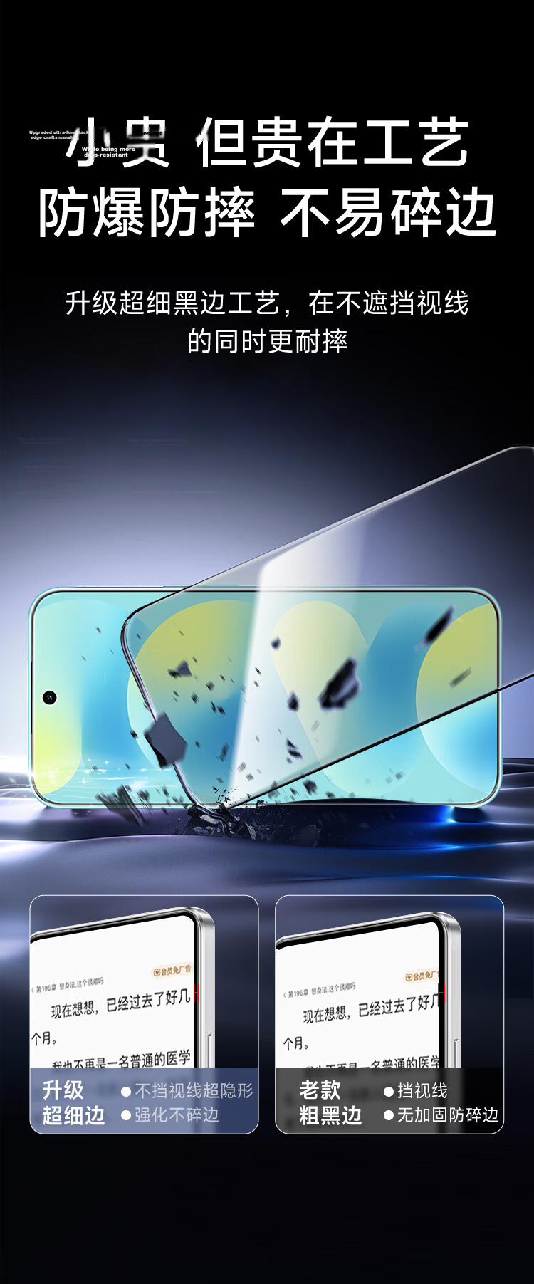 Coollefone [28° True Privacy Protection] Tempered Glass Screen Protector for Huawei Nova16, Anti-Peeping Privacy Protection Film, Full Coverage, Ultra-Thin, High-Definition, Shockproof 2