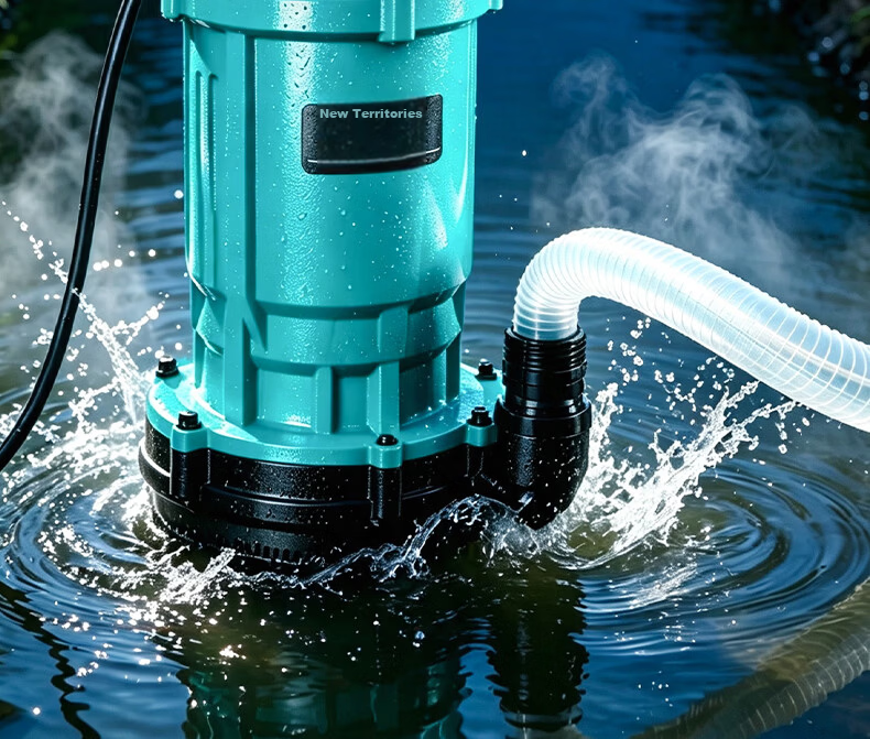 New Territory Cast Iron Pump Head Submersible Pump 220V Corrosion Resistant Durable High Flow High Lift Household Water Pump Irrigation Pump 2