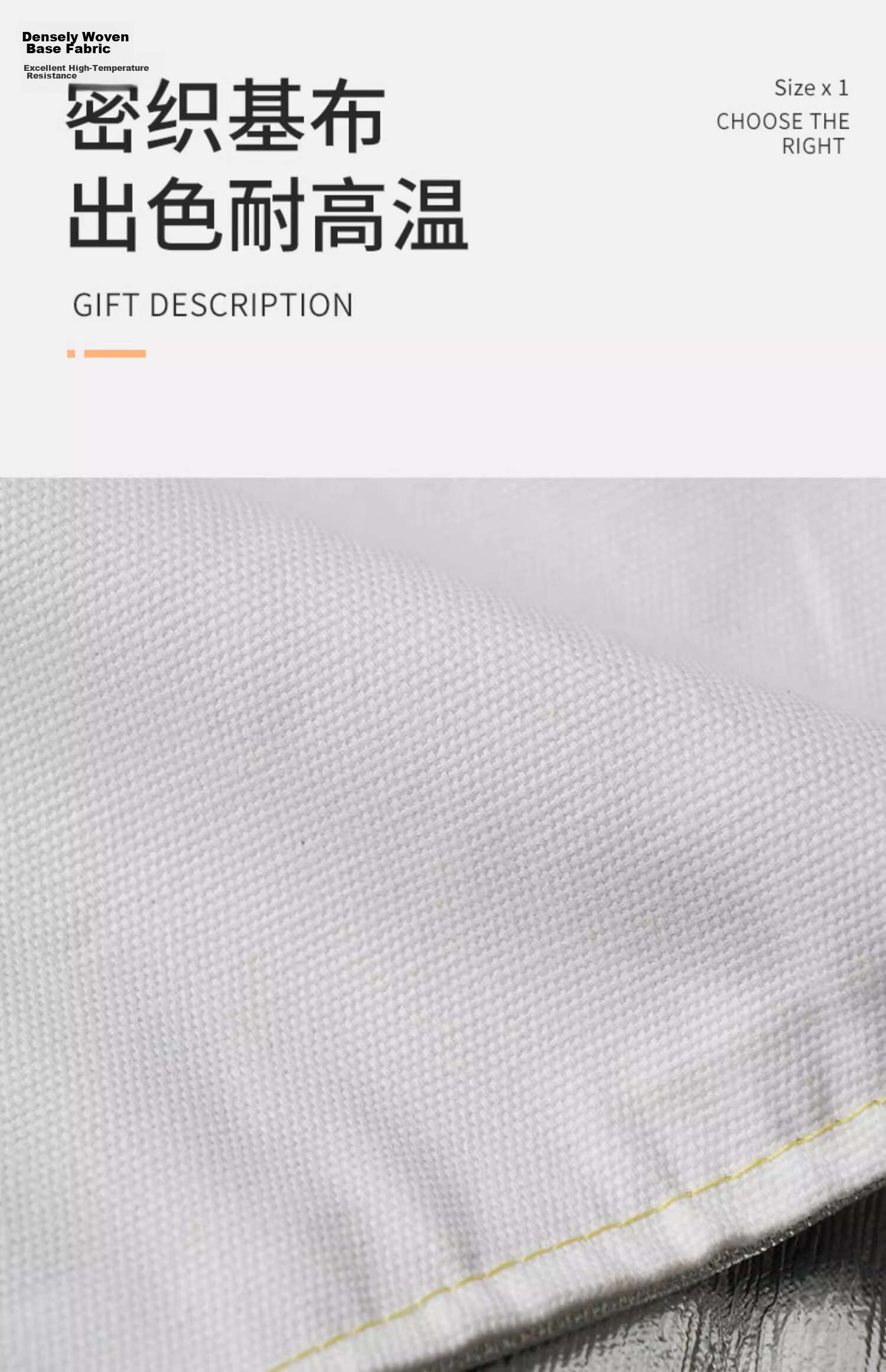 BAIGE High Temperature Resistant Apron Heat Insulation Apron Foil High Temperature Resistant Aluminum Steel Plant Smelting Protective Clothing 95*66CM Radiation Heat Resistant 5