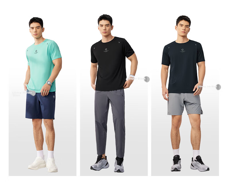 361° Men's Short-Sleeve T-Shirt, Summer Quick-Dry, Sports Casual Running Fitness Loose Top, Half Sleeve, 652524130-5 6