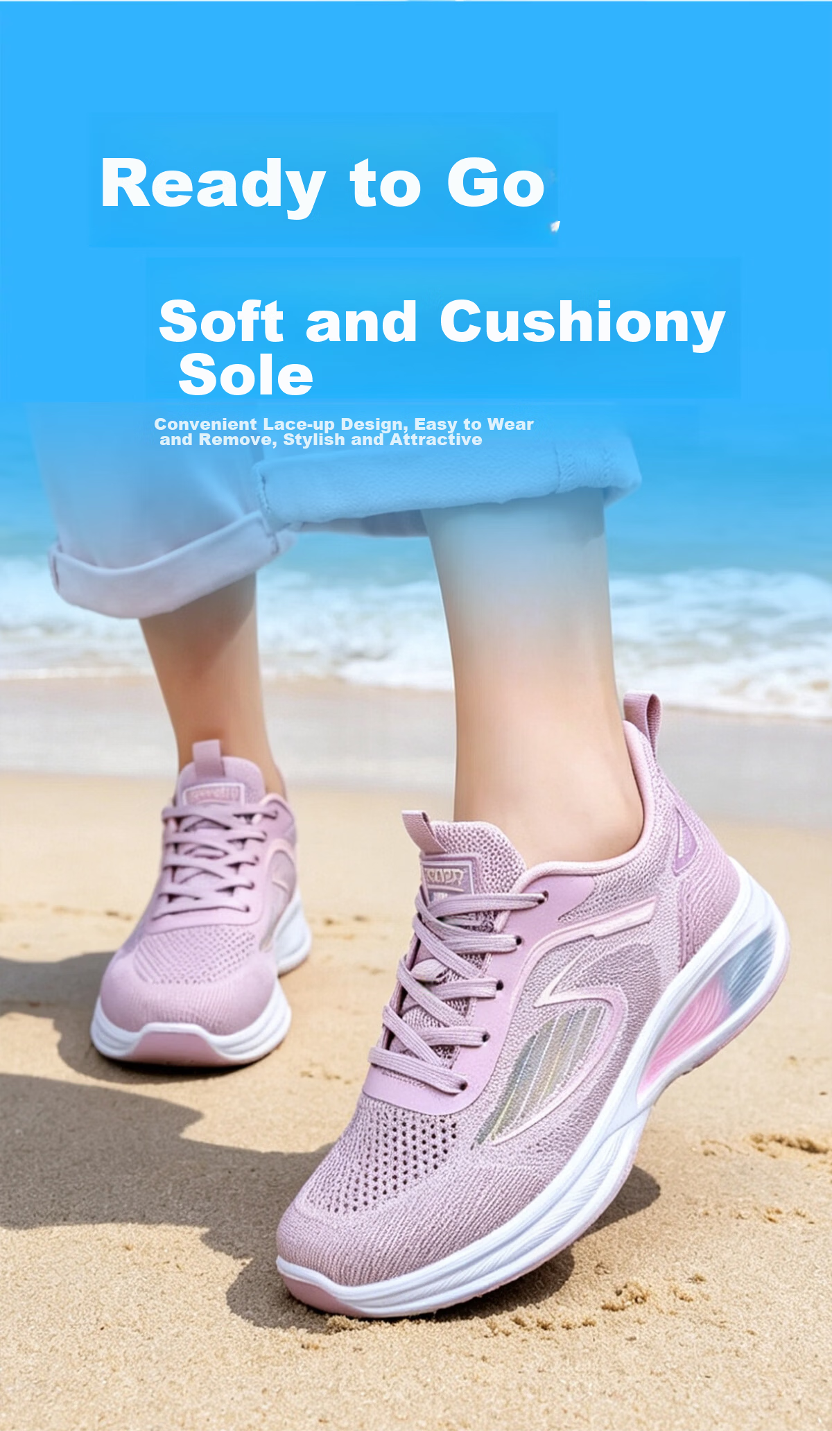 BURUIJING Summer Women's Shoes Old Beijing Cloth Shoes Women's Mesh Shoes Mesh Surface Mom Sports Casual Shoes 68879 Light Gray Size 40 8