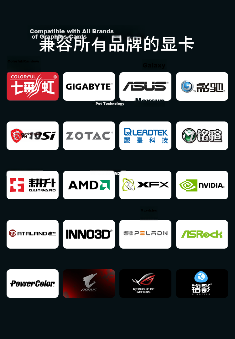 MOGE PCIe 5.0 GPU Extension Cable 90-Degree Flexible Cable Lossless Transmission EMI Shielding Graphics Card Vertical Mount Bracket 25CM MC589925 6