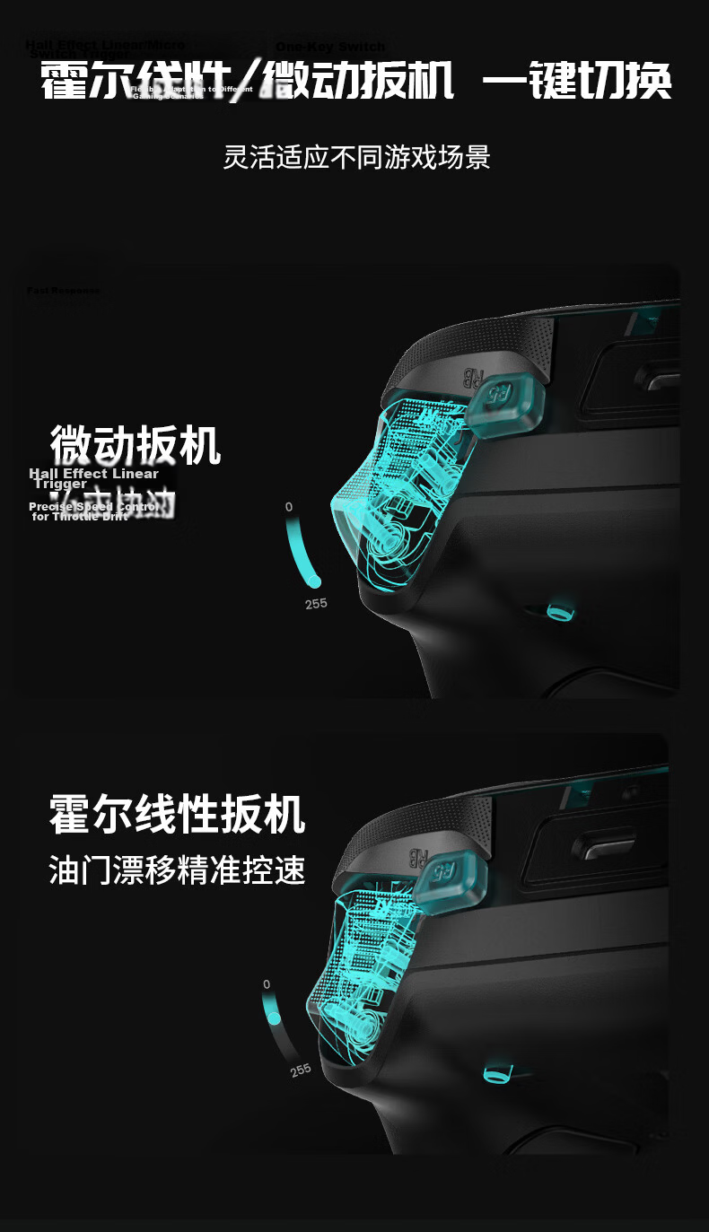 Galli G7 Pro Xbox Licensed Elite Game Controller Uranus AimLabs Native Trigger Vibration Bluetooth PC Wireless Steam Android Phone Series 7