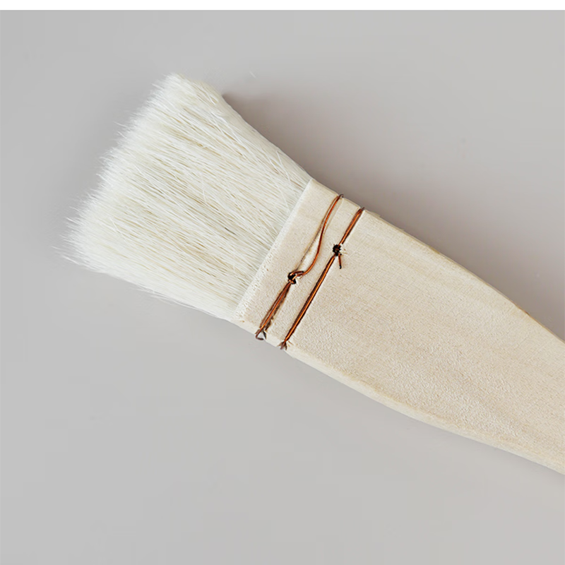 MAIRTINI Watercolor Brush Short Handle Flat Brush Squirrel Hair Brush Acrylic Oil Painting Universal Fan Brush Small Brush 30mm Red WF818-03 10