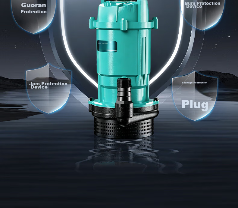 New Territory Cast Iron Pump Head Submersible Pump 220V Corrosion Resistant Durable High Flow High Lift Household Water Pump Irrigation Pump 6