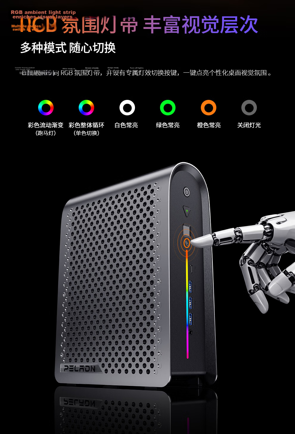Panray YO2 AMD AI Max+395 128GB+2TB Mini Workstation Desktop Computer OpenClaw Deployment Crawfish 14