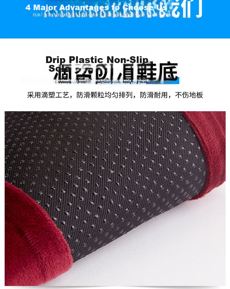 Bingyu Fleece Shoe Covers [Jingcang] Gray 10 Pairs Anti-Slip Durable Reusable BYlj-101 5