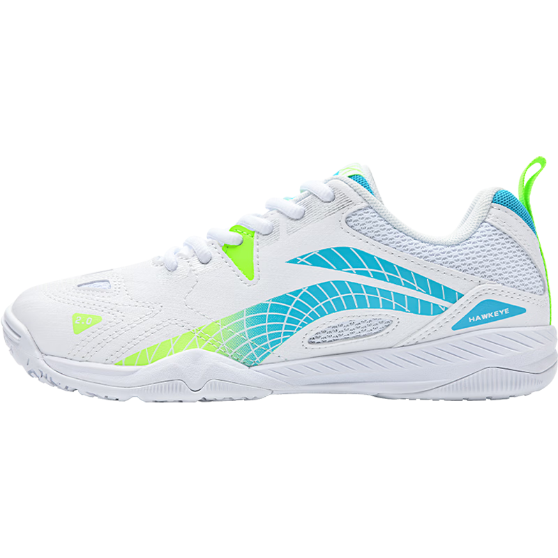 Li-Ning Table Tennis Shoes Badminton Shoes Eagle Eye 2.0 National Team Competition Training Shoes, Standard White/light Blue, Size 41