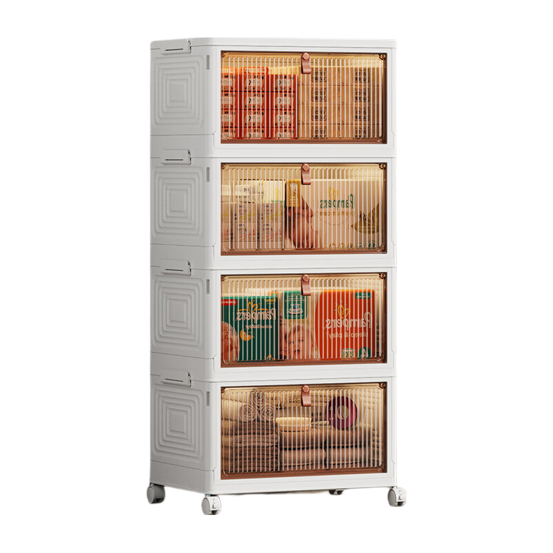 JEKO&JEKO Bathroom Storage Rack, Floor-Standing Narrow Gap Organizer Cabinet, Toilet Shelf, Four-Tier Waterproof