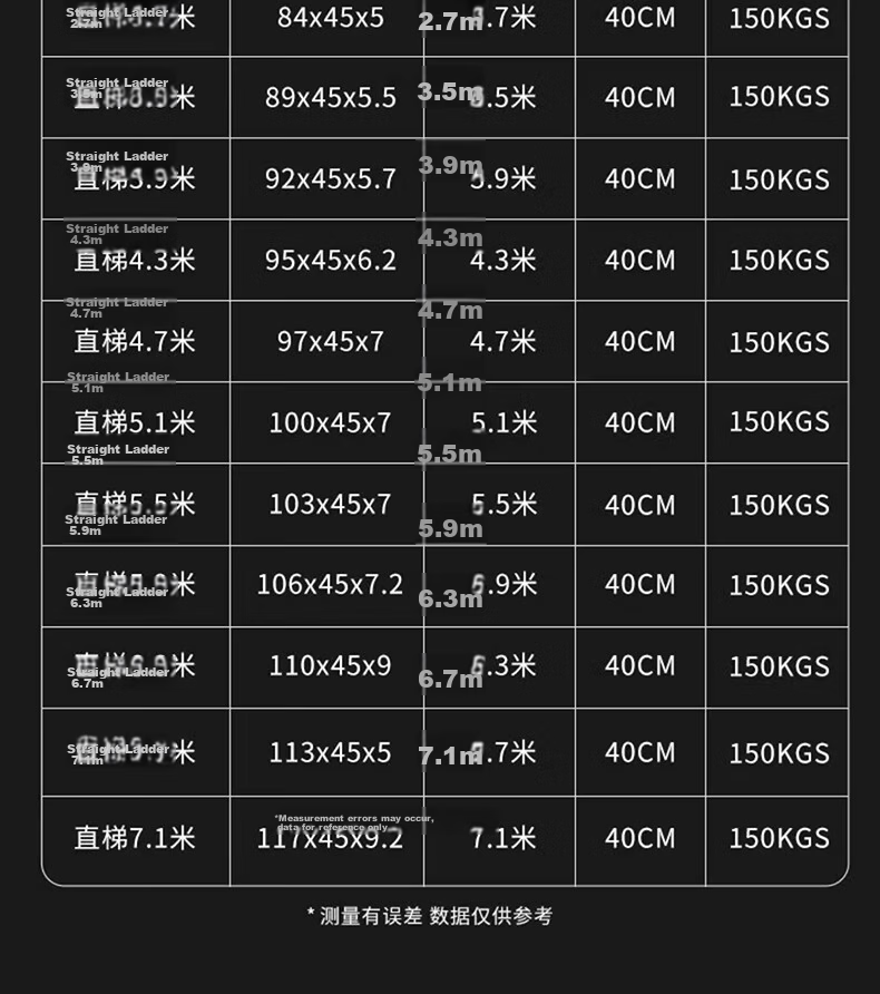 DELIXI Telescopic Aluminum Alloy Thickened Engineering Ladder Portable Multifunctional Single-Sided Straight Ladder with Hook 2.7m 29