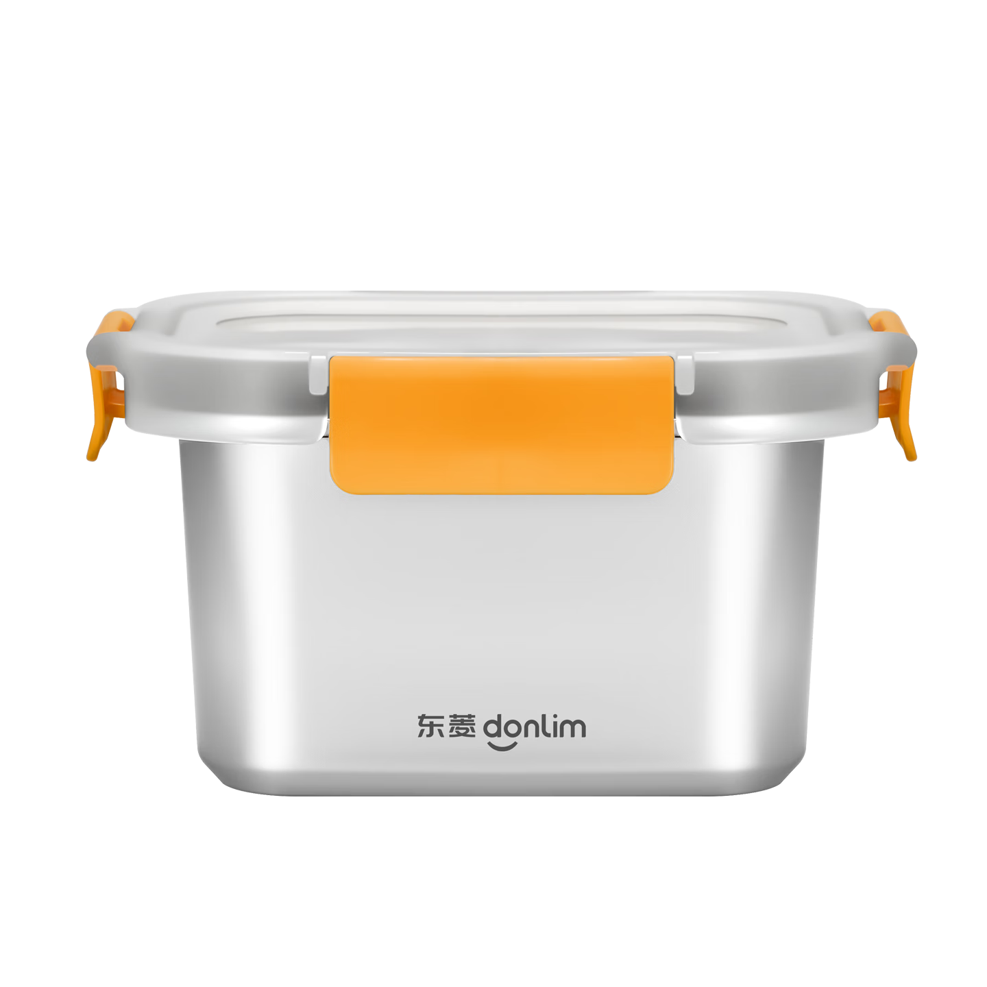 Donlim Stainless Steel Fresh-Keeping Box Food Grade 304 Airtight Sealed Storage Lunch Box Refrigerator Container Microwave Safe 650ML