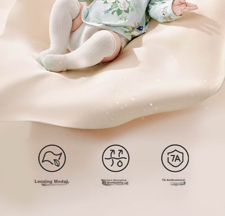 Babycare Baby Sleeveless Romper Soft Comfortable Jumpsuit Newborn Full Moon Infant Clothing Camellia Wind Chime - Green 59cm 3