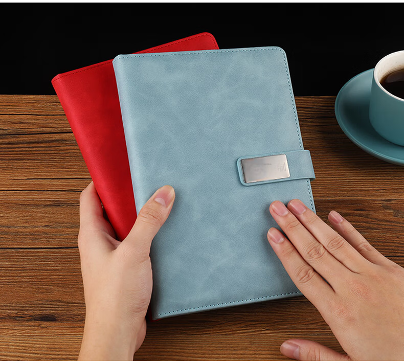 A5 Thickened 280-Page Vintage Leather Notebook Business Journal Work Diary Meeting Notes Office Stationery Customizable 19