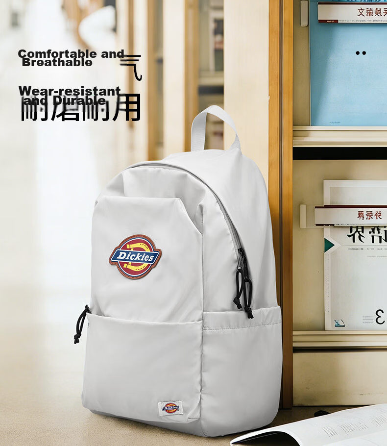 Dickies New Unisex Backpack Multi-Compartment Lightweight School Bag Large Capacity Outdoor Travel Bag Black 10