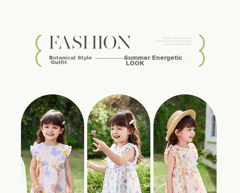 JELLYBABY French Series 2026 Summer New Children's Dress Girls' Floral Sleeveless Princess Dress 28