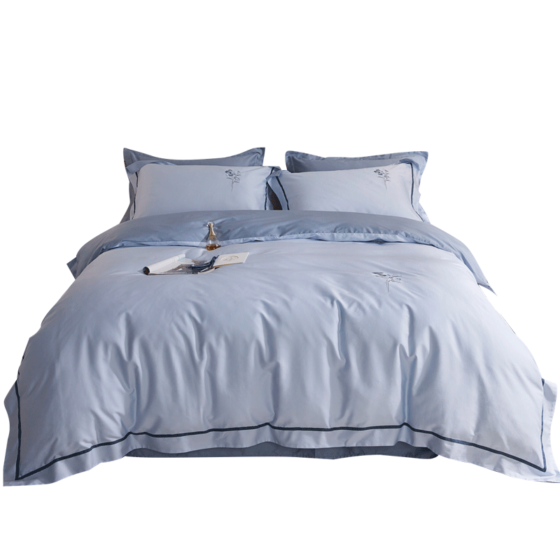 Dohia Bedding Set, 100% Cotton Skin-Friendly Bed Sheet And Duvet Cover Set, Bedding Kit for 1.8m Bed, 229*230cm