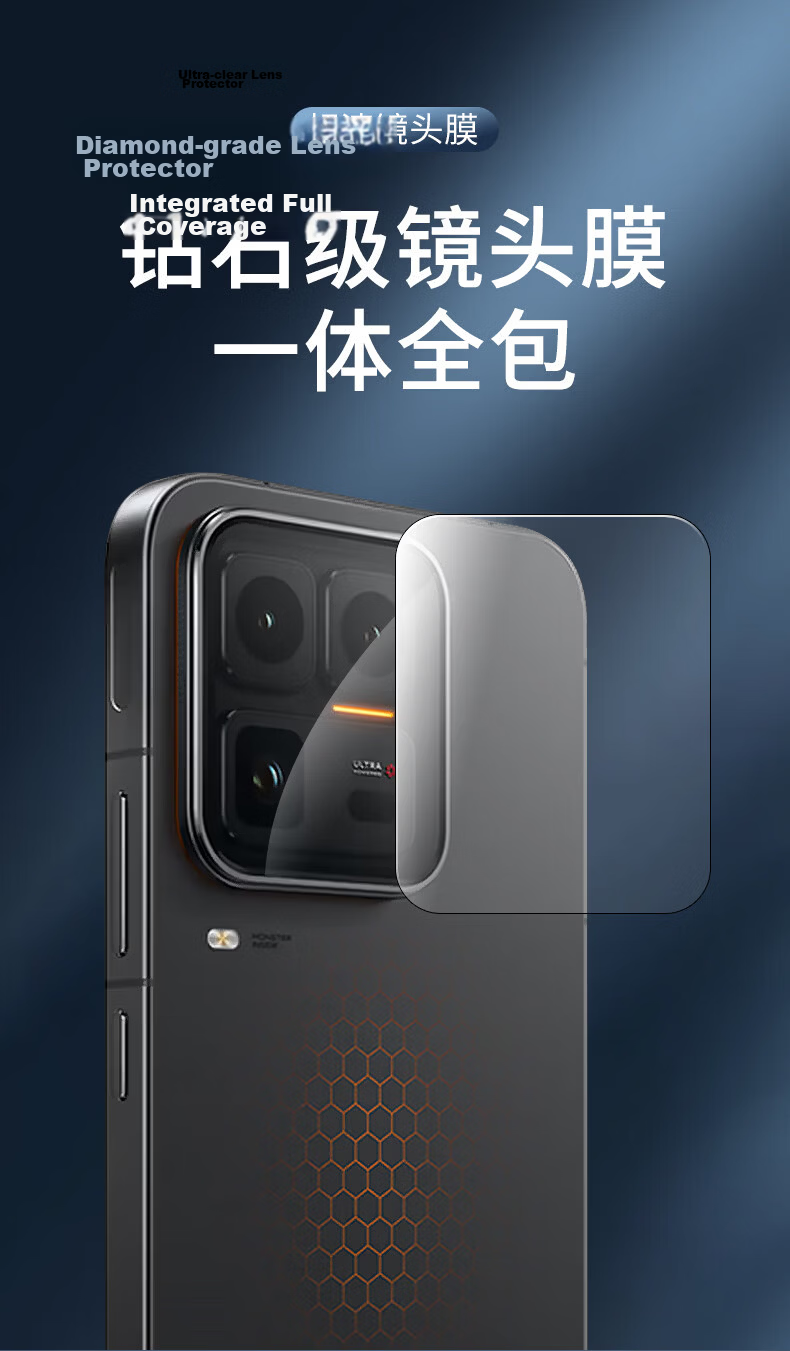 Fly Planet [2-Pack Instant Adhesive] Compatible with vivo iQOO 15 Ultra Lens Protector, iqoo15ultra Rear Camera Lens Protective Film, Ultra Clear Anti-Scratch Anti-Drop Tempered Glass Film 1