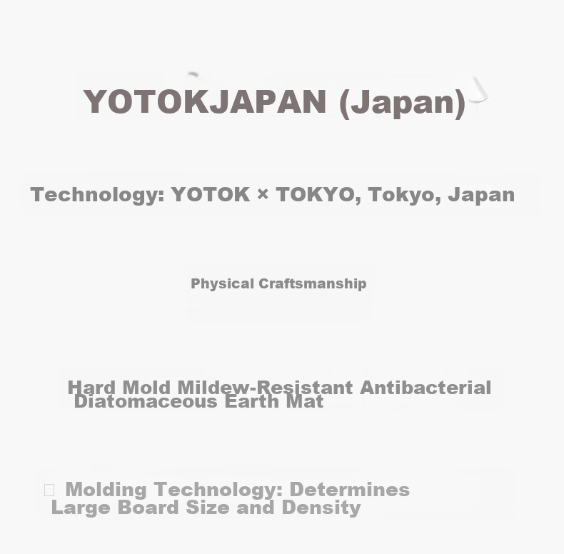 YOTOK Official Genuine Bathroom Mat Absorbent Non-Slip Diatom Mud Quick-Dry Doorway Mat (Japan) 12