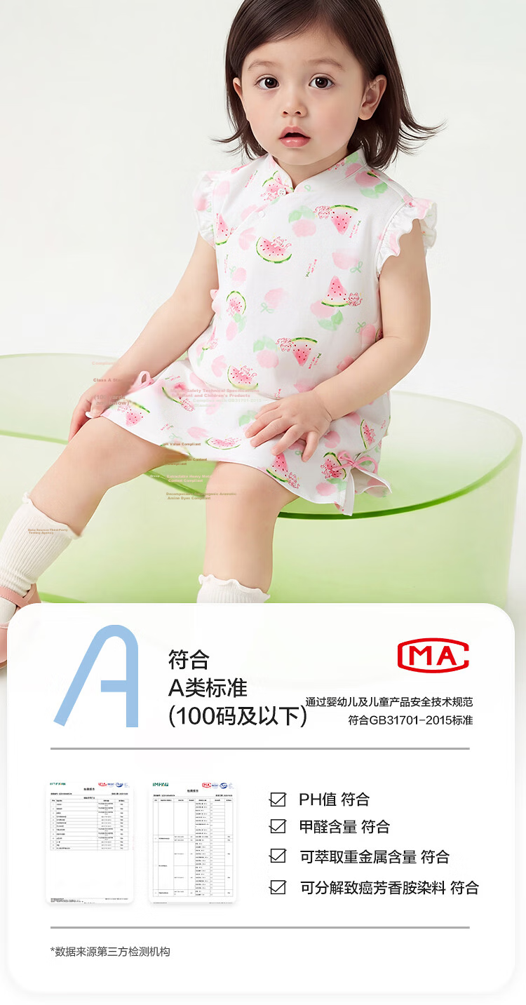 Balabala Baby Dress Summer Girls Nightgown Air Conditioning Clothes Anti-Cold Children's Home Dress Sweet Cute 30