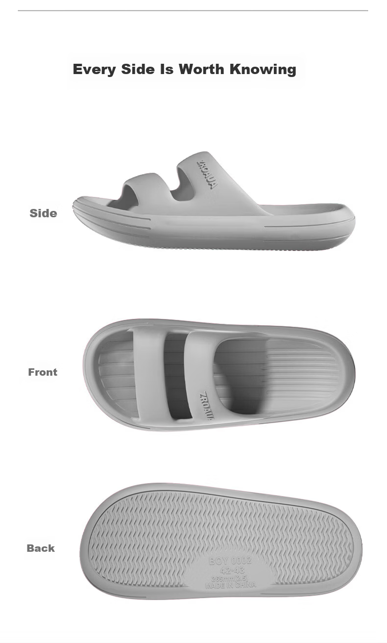 Beidouyang Men's Summer Slippers Outdoor Indoor Home Bath Non-slip Thick Soft Sole Pink Size 38-39 14