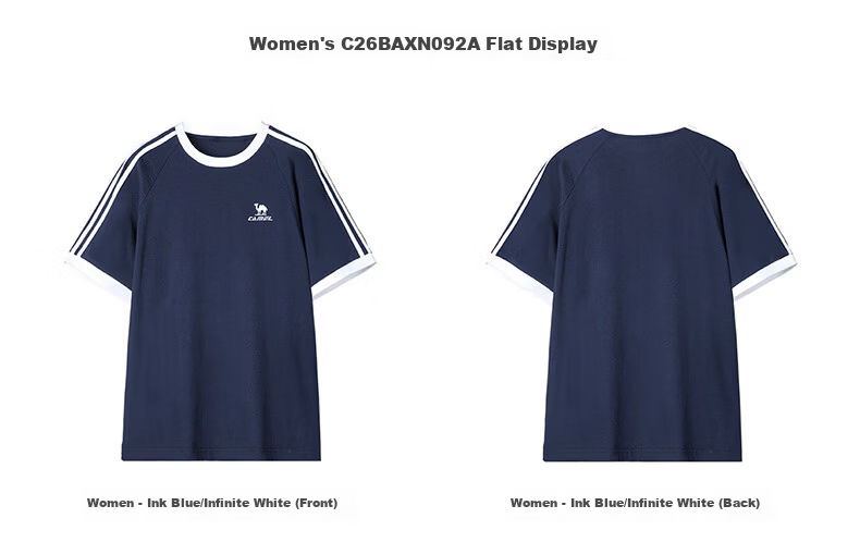 CAMEL Dilireba Style Short Sleeve Soft Cotton T-Shirt Unisex Summer New Loose Casual Sports Top 44