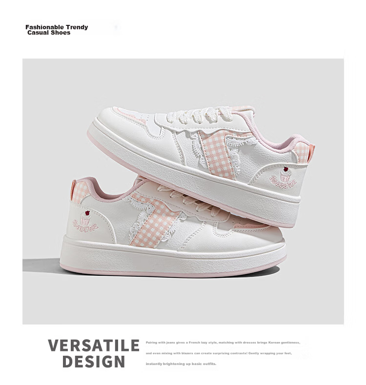 Warrior Women's Thick-Soled Spring and Autumn Casual Sneakers, Sweet and Versatile Student Sports Shoes, White and Green, Size 40 2