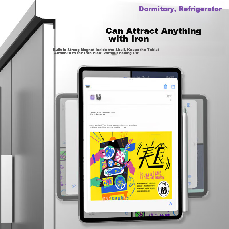 Rishihai Huawei MatePad Mini Protective Case Reading Edition/Collector's Edition Magnetic Detachable PC Matte Hard Shell 8.8-inch Mini Tablet Case 24