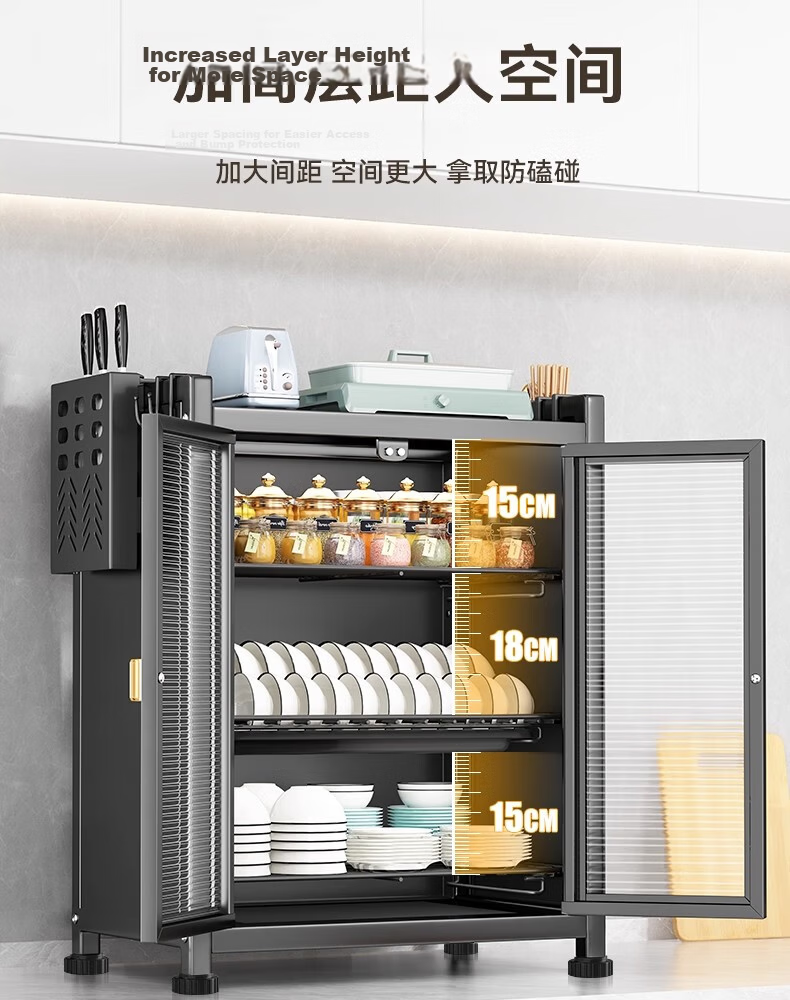 Shunyou Kitchen Dish Rack Countertop Storage Box Bowl Plate Chopsticks Organizer Draining Bowl Cabinet SY-1361 5