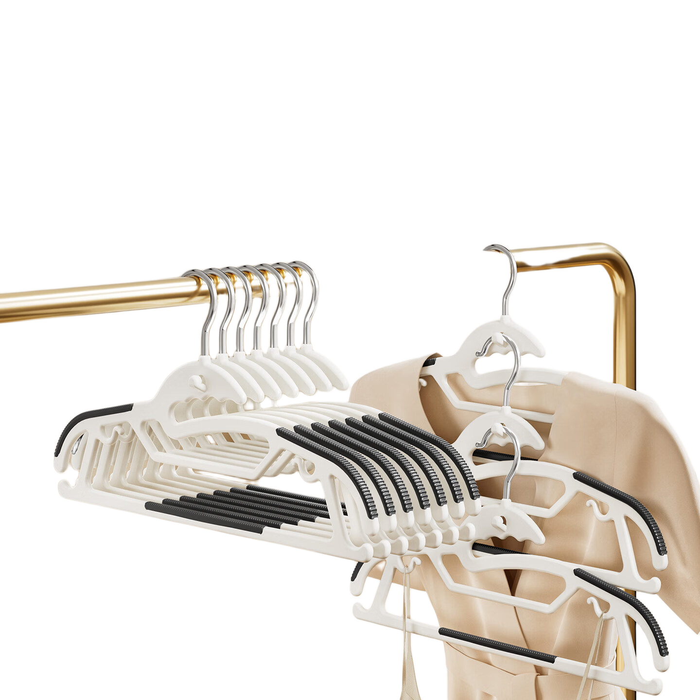 JEKO&JEKO Neck Protection Hanger Household Clothes Hanger Non-Marking Non-Slip Drying Rack Wardrobe Clothes Hanger