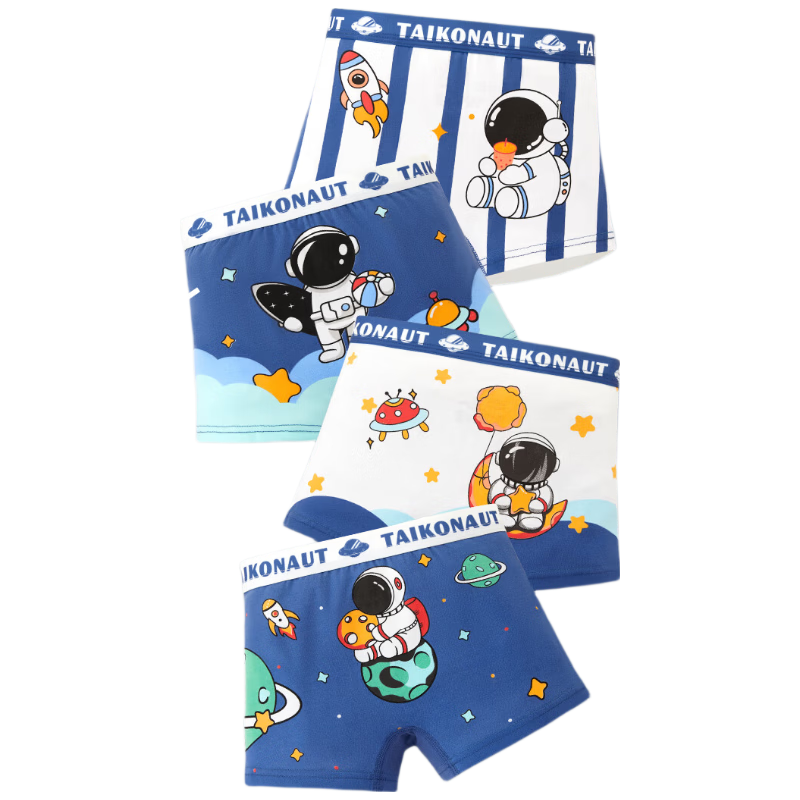 Mianqixiong Boys' Underwear, Children's Pure Cotton Class A Thin Summer Triangle Briefs, for Older Boys, All-Cotton Baby Boxer Shorts