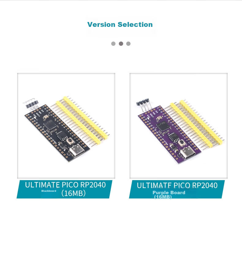 ZAVE Pico Development Board Compatible with Raspberry Pi Pico RP2040 Green Board (No Pin Header/Type-C Port) 7