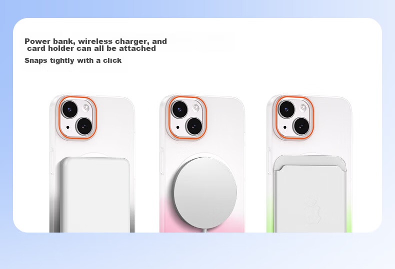 Baosou Compatible iPhone 14 Case Magnetic Soft Matte Gradient Skin-feel Transparent Lightweight Simple Color-block Hard Shell Gradient Black Drop-resistant Lightweight Protective Case 14