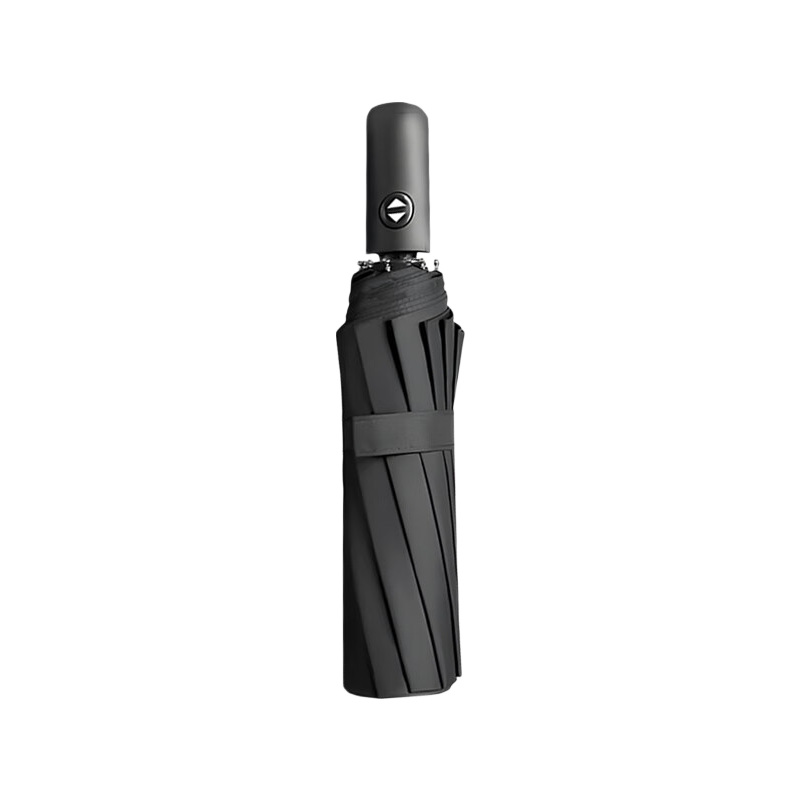 Leyoubaiyi 80-Rib Automatic Umbrella, Storm-Resistant Reinforced Thickened Black Gel Sun Protection Dual-Purpose Folding Umbrella for Rain And Shine