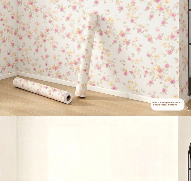 Ouma Self-Adhesive Waterproof Wall Sticker, 60cm X 3m, Peony Pattern, for Covering Ugly Walls, Renovation Stickers for Student Dormitory And Bedroom 17