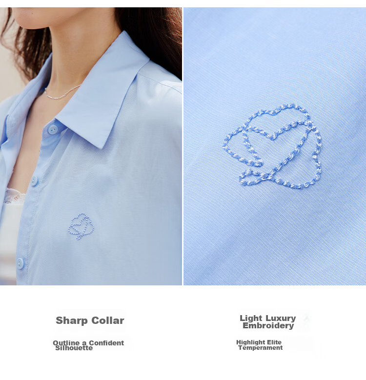 INMAN [Linen Tencel] Mint Short Sleeve Commuter Shirt 2026 Summer Top Glacier Pink - 18627629 M 6
