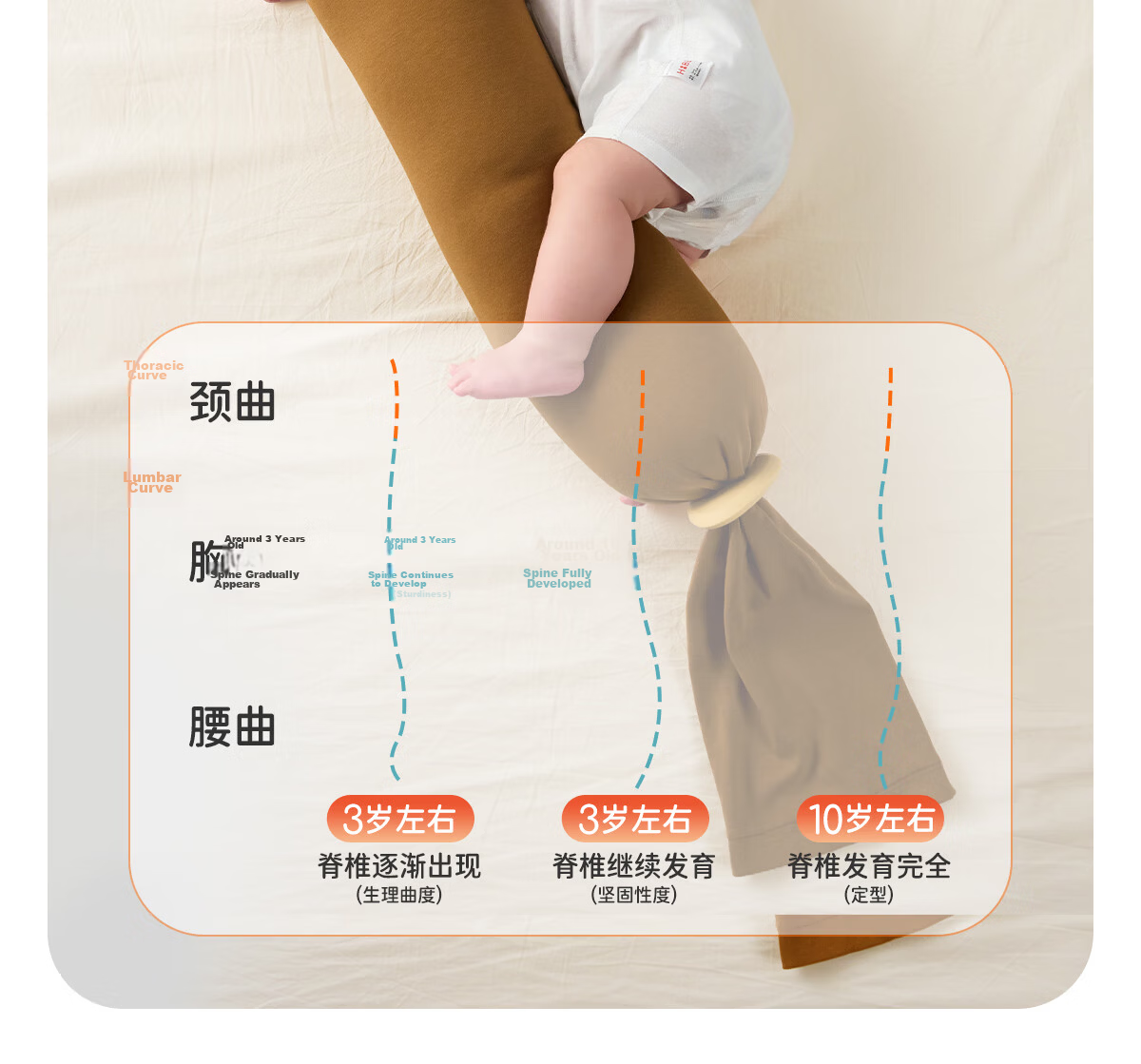 JOYNCLEON Newborn Baby Children's Candy Soothing Pillow Baby Pillow Sleep Aid Side Sleeping Hug Pillow Blue Jzt198149 8