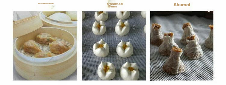 Chuwan Ya Square Silicone Steamer Mat for Mantou, Steamer Cloth, Silicone Steamer Cloth, Steamer Mat 35*55cm 10pcs Jingcang 3