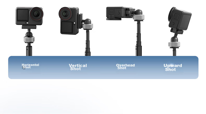 Ulanzi MT95 Colorful Mini Tripod Action6/Nano Magnetic Quick-Release Selfie Stick Tripod Camera Handle Sports Camera Accessory Handheld Extension Rod 10