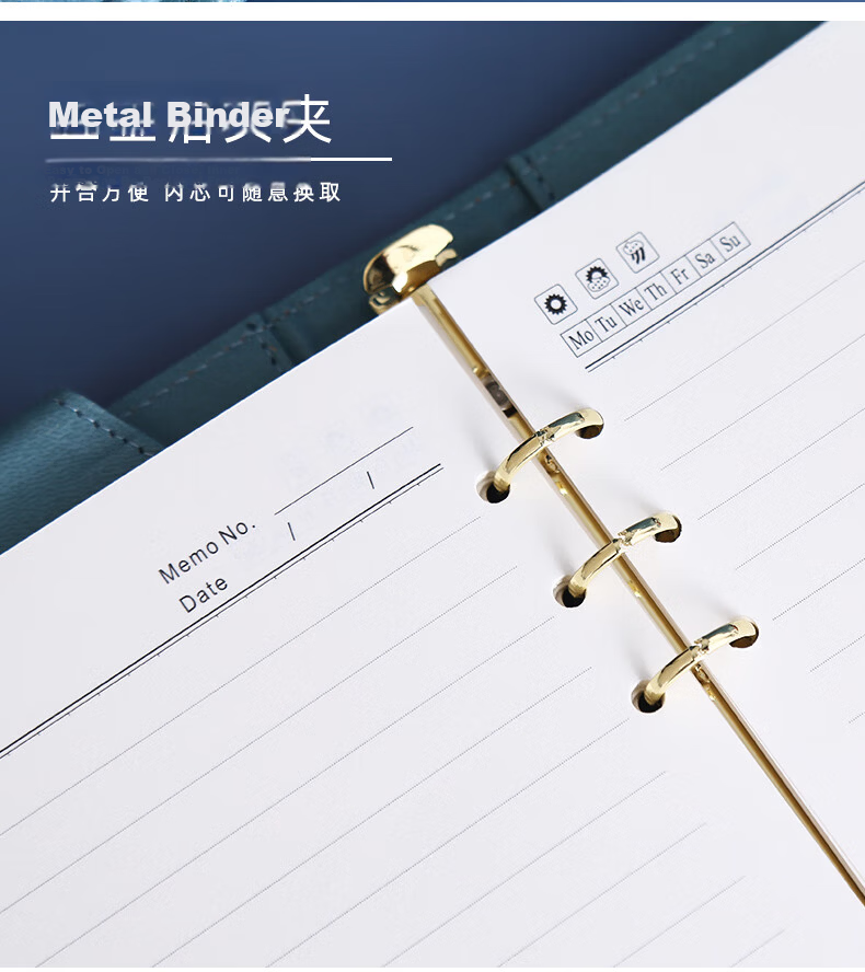 Weimei A5 Refillable Notebook Multifunctional Power Bank Journal Custom Logo Thickened Planner Replaceable High-end Business Gift Teacher's Day Notebook 7