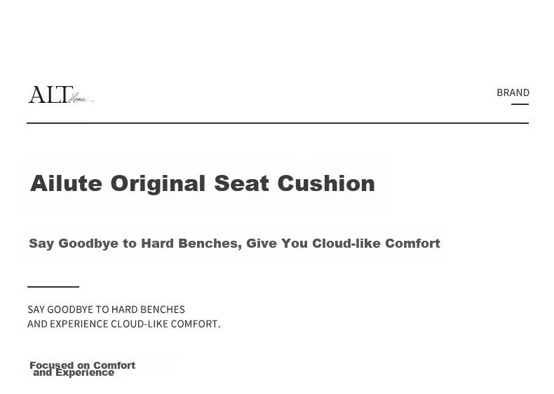 Ailute Office Seat Cushion Chair Pad Non-Slip Breathable Soft Cushion for Long Sitting All-Season Universal Stool Seat Dining Chair Cushion 1