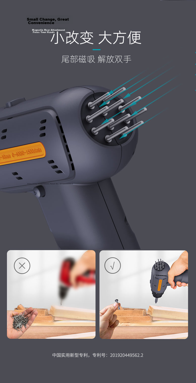 Jimmy Home Popular Electric Drill Multifunctional Cutting Tool Basic Manual Household Repair Tool Kit Set X4-ABCG 13
